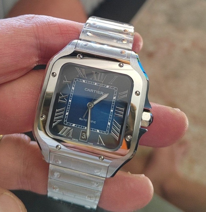 Cartier Santos Automaat, Overige materialen, Polshorloge, Overige materialen, Nieuw