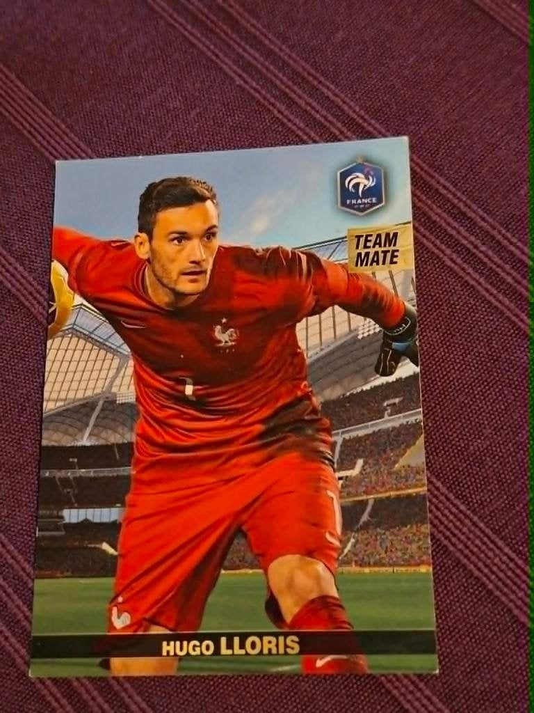 Panini / Voetbalkaart / Hugo Lloris / Frankrijk, Verzamelen, Ophalen of Verzenden, Zo goed als nieuw, Spelerskaart