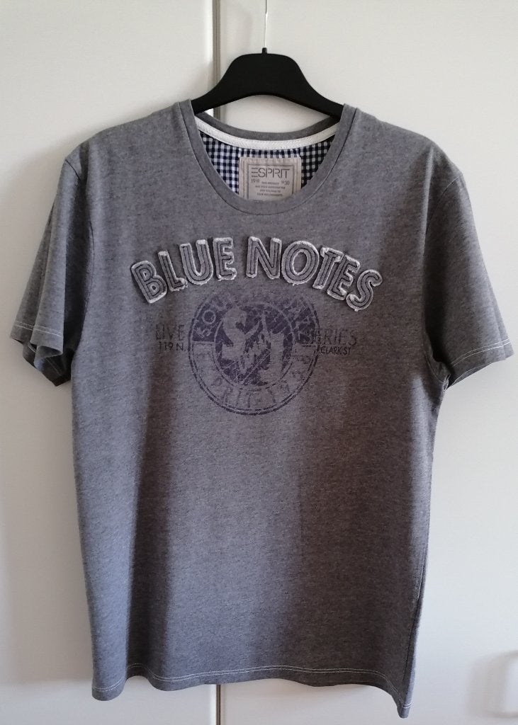 Grijze T-shirt met print van Esprit, maat L, Kleding | Heren, Ophalen of Verzenden, Zo goed als nieuw, Maat 52/54 (L)