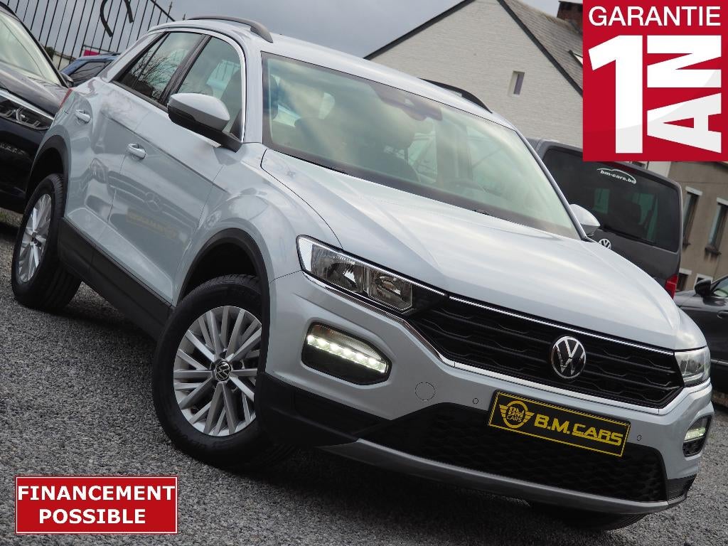 Volkswagen T-Roc 1.5 TSI DSGSTYLE  GPS-CLIM-CAM-CRUISE-BTw, Auto's, 1498 cc, 4 cilinders, Wit, Leder
