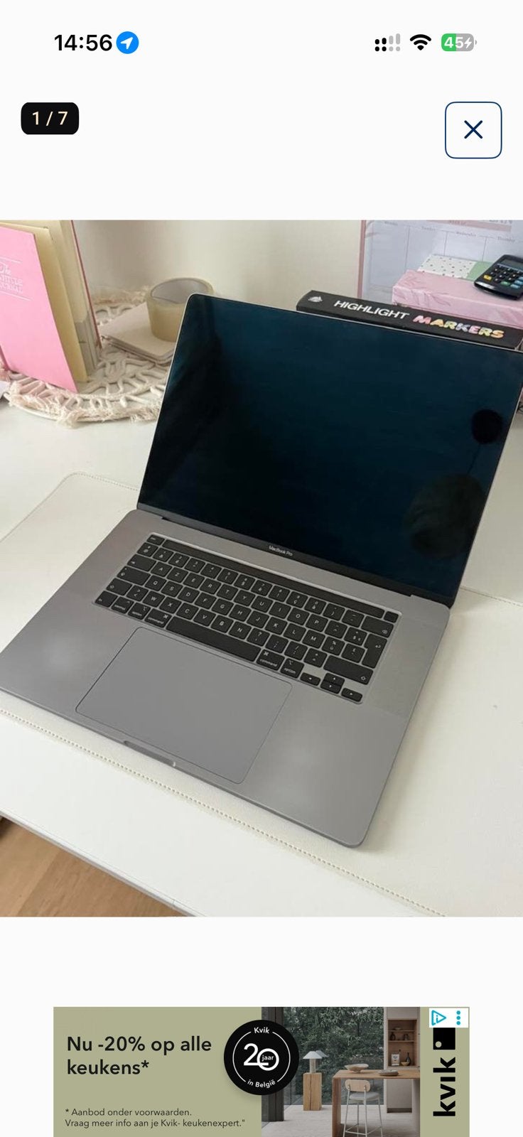 Macbook Pro 16” - 2019 - 2,3ghz i9 - 1tb - Space Gray, Computers en Software, Ophalen, Zo goed als nieuw