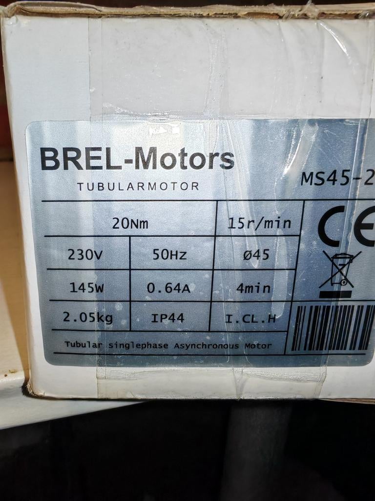 Brel Tubular - moteur NEUF, Bricolage & Construction, Enlèvement, Neuf, Moteur électrique