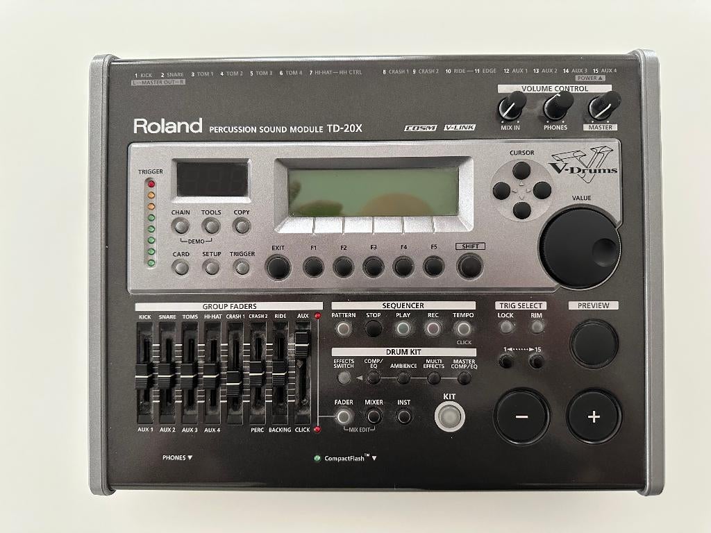 Roland percussion sound module TD-20X, Musique & Instruments, Batteries électroniques, Enlèvement ou Envoi, Utilisé, Roland