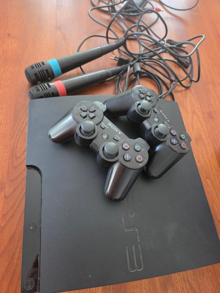 Playstation 3 slim - 320 MB!! + 24 games! 2 contr.+ 2 micro, Consoles de jeu & Jeux vidéo, Consoles de jeu | Sony PlayStation 3