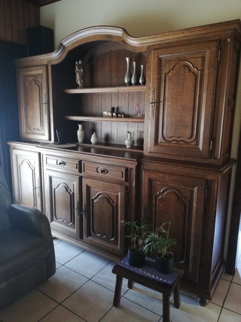 Kast met opzetstuk, Huis en Inrichting, Ophalen, Gebruikt, 200 cm of meer, Klassiek