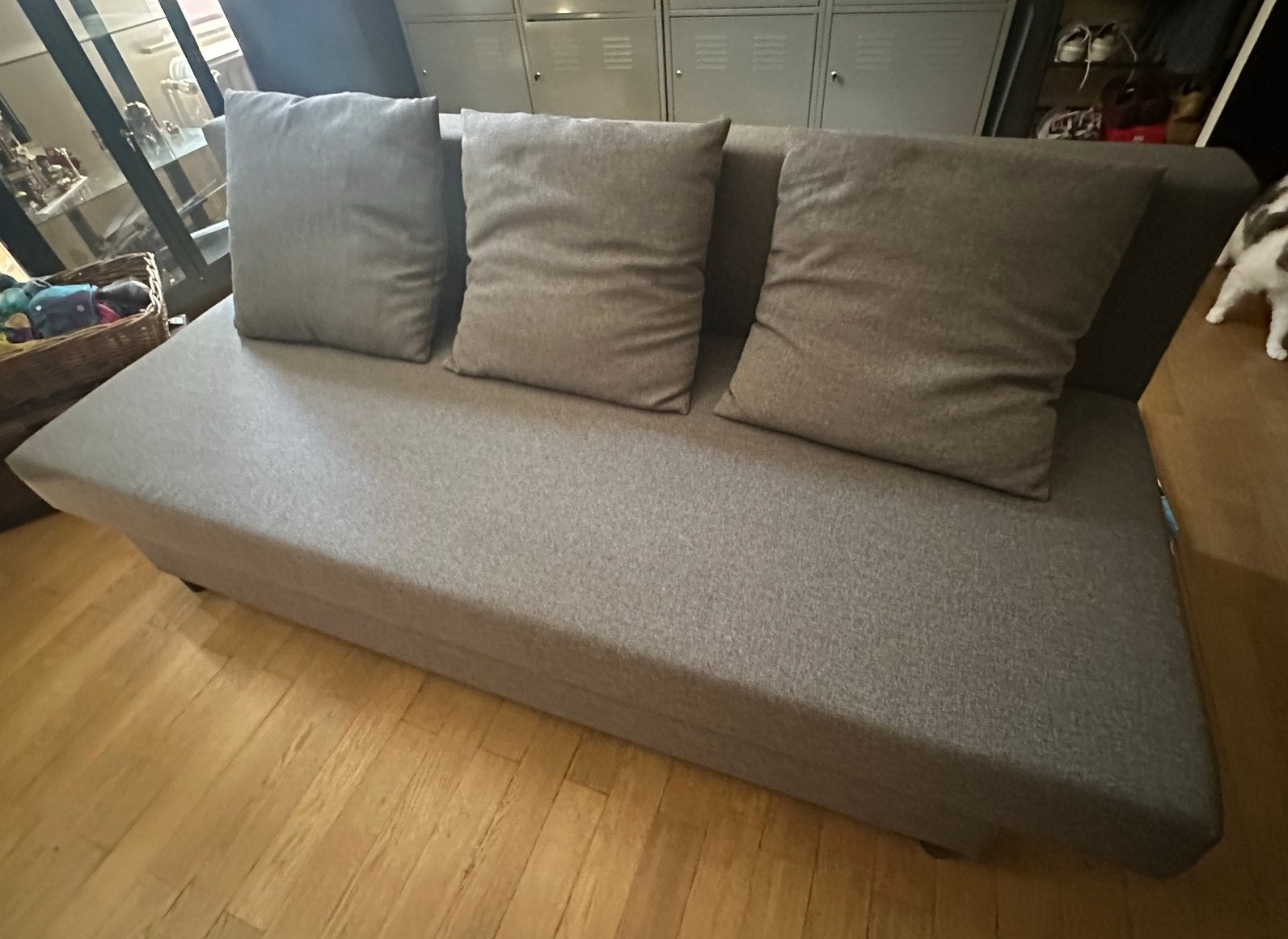 Ensemble canapé convertible 3 places Ikea + matelas, Enlèvement, Comme neuf