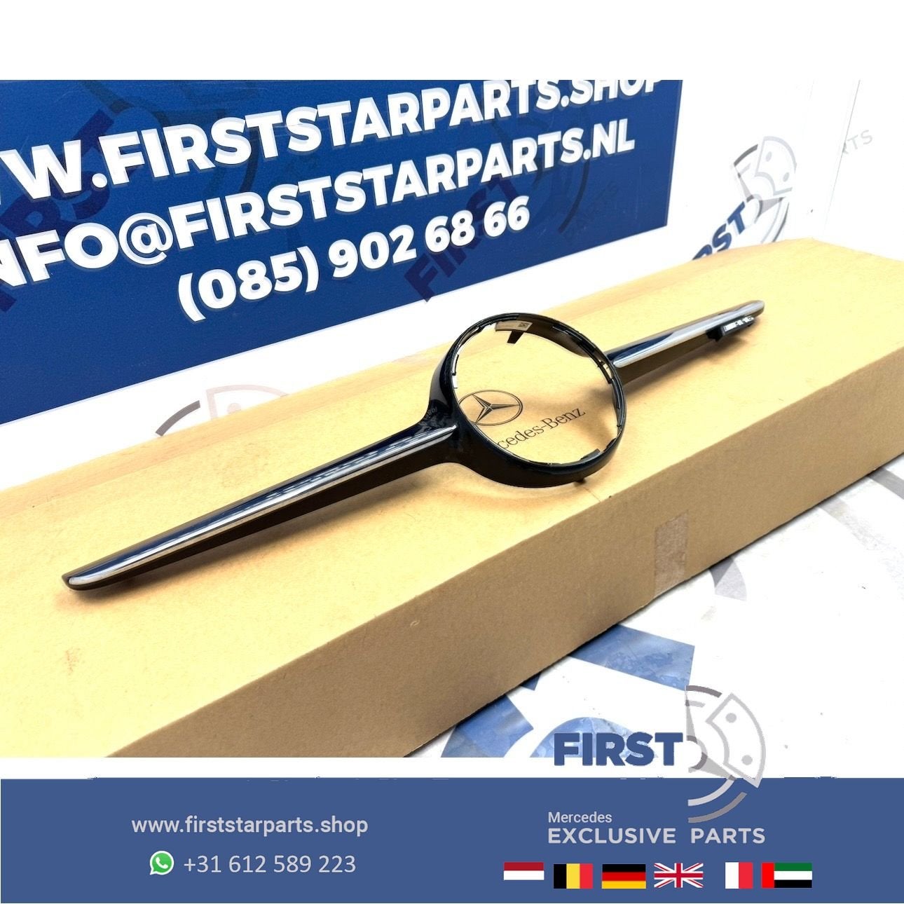 W205 C205 GRIL MIDDEN FRAME origineel Mercedes C Klasse 2014, Gebruikt, -, Ophalen of Verzenden, -