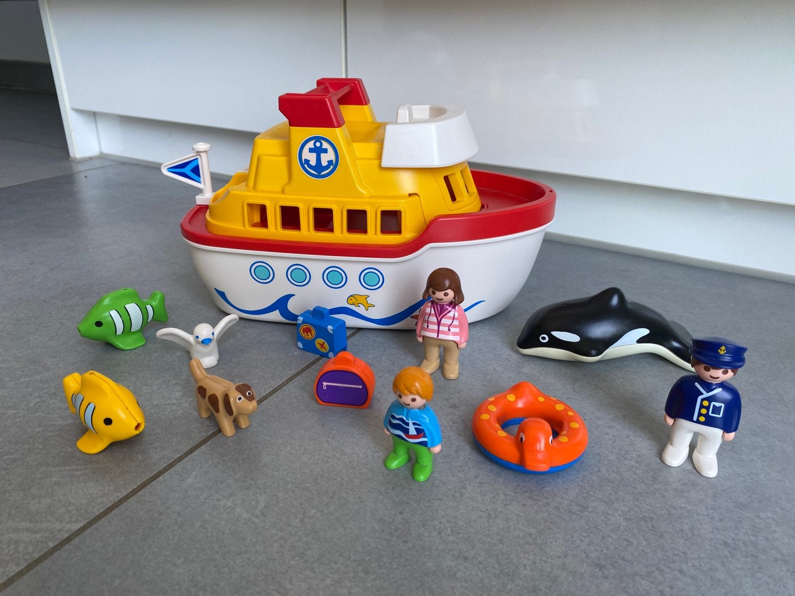 Playmobil 123 boot om mee te nemen 6957, Kinderen en Baby's, Speelgoed | Playmobil, Ophalen, Zo goed als nieuw