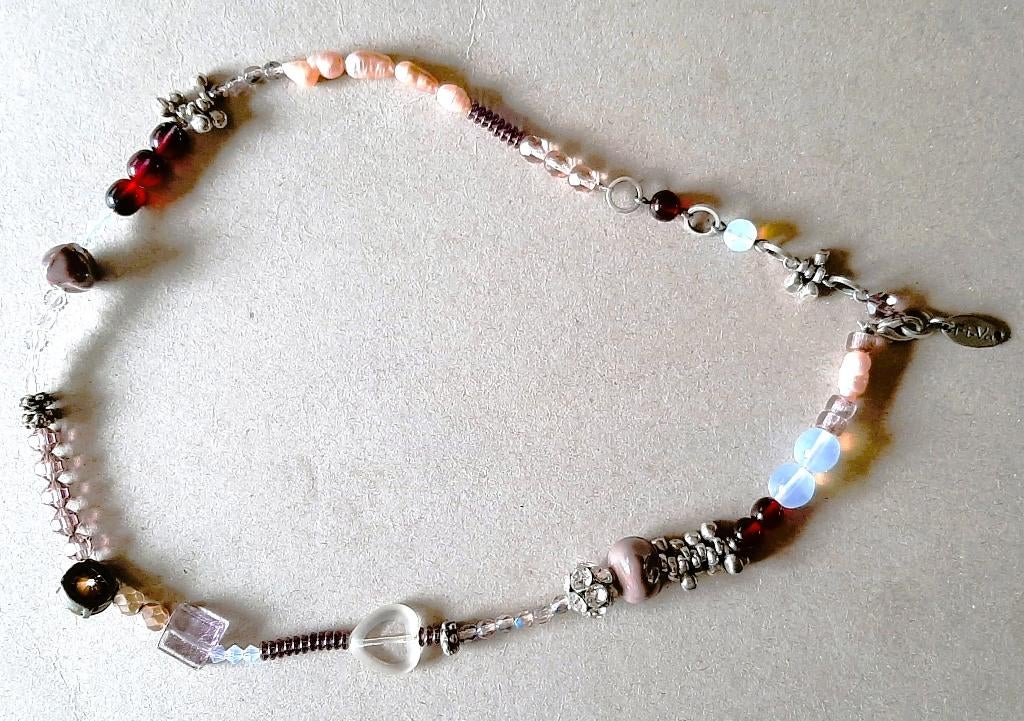 Te koop: Nieuw!! Mooie halsketting van "Fi-Va", Bijoux, Sacs & Beauté, Colliers, Avec pierre précieuse, Enlèvement, Argent, Neuf