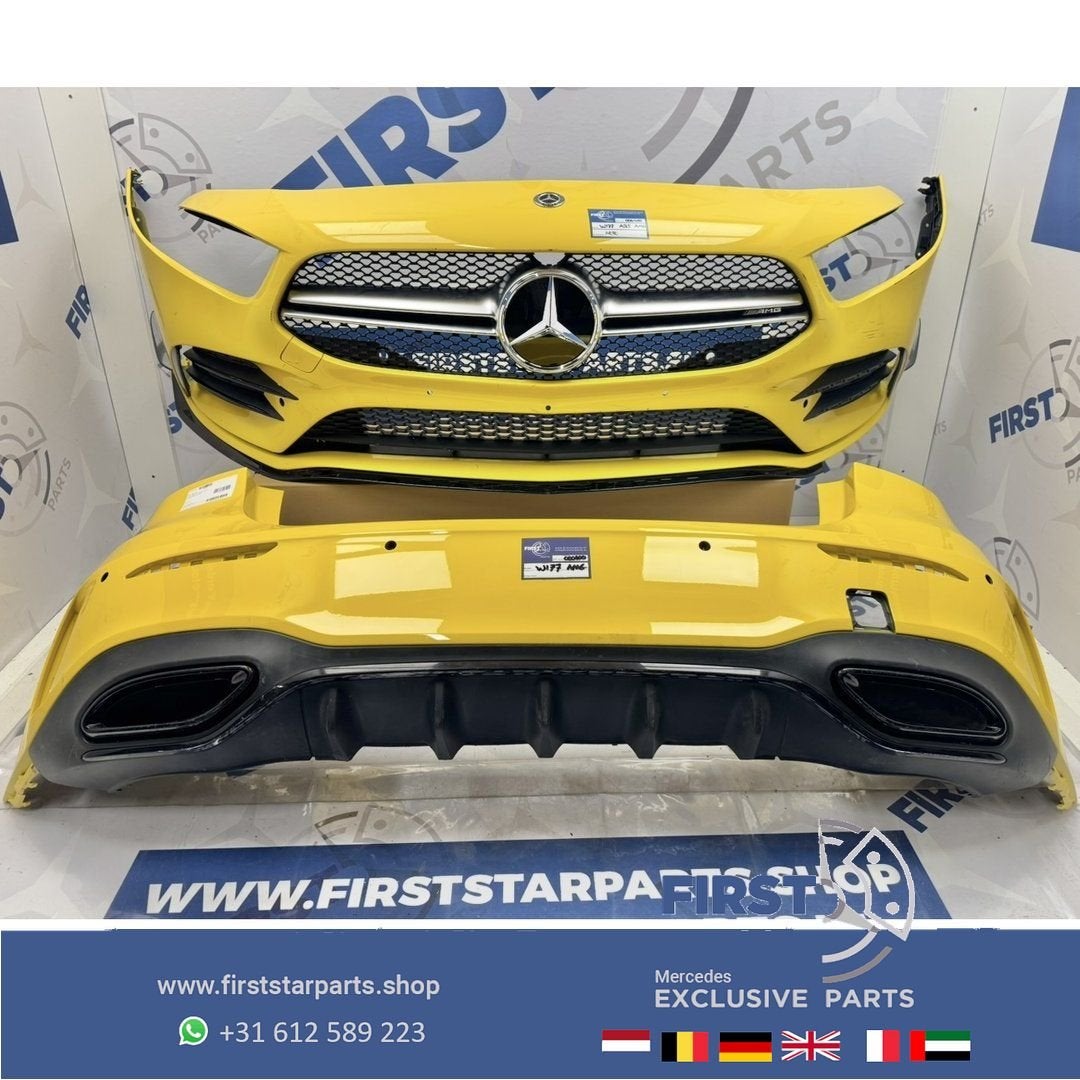 W177 A KLASSE AMG PAKKET BUMPER SET Origineel Mercedes GEEL, Gebruikt, -, Ophalen of Verzenden, Bumper