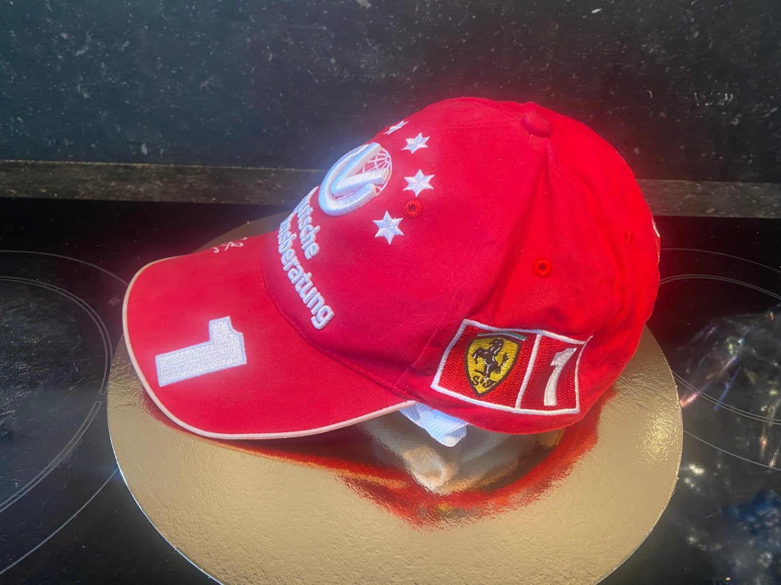 vintage FERRARI formule 1 cap Michael Schumacher, Ophalen of Verzenden, Gebruikt, Formule 1