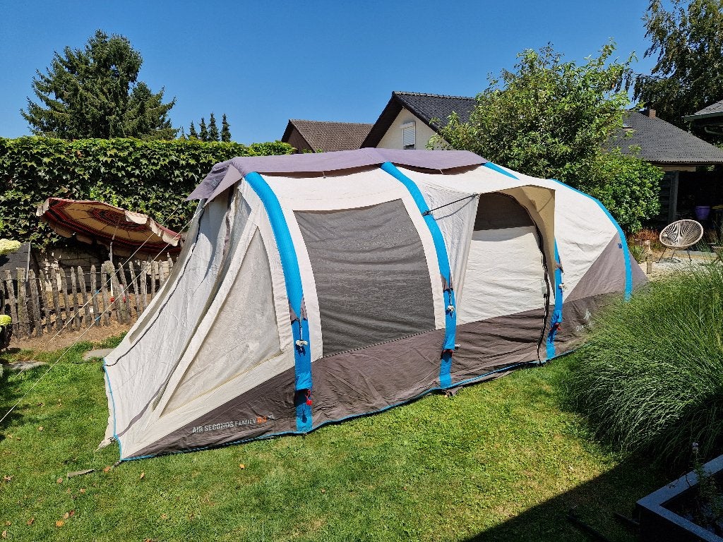 Tent QUECHUA Air Seconds Family 6.3XL, Caravans en Kamperen, Ophalen, Gebruikt, Tot en met 6