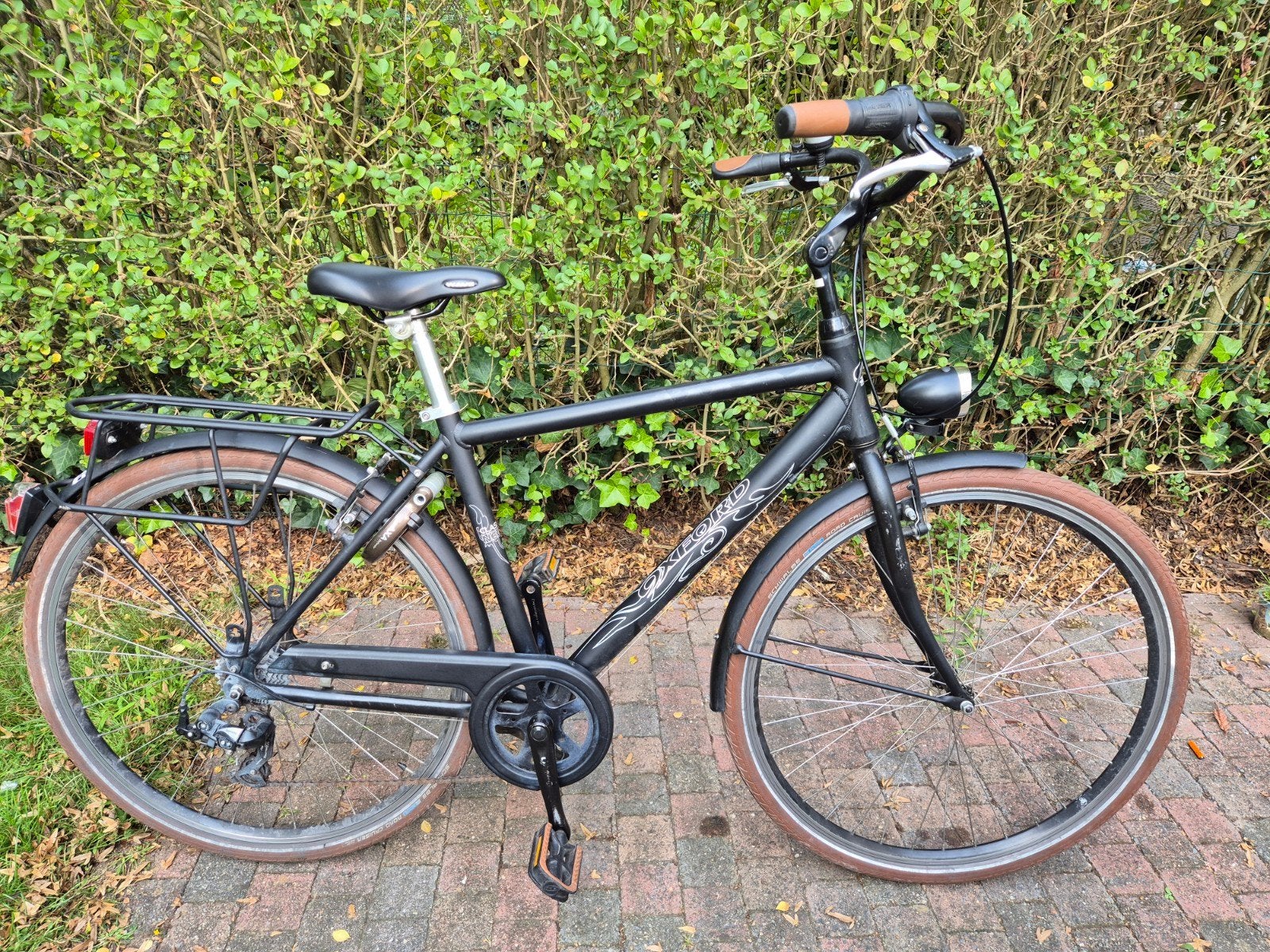 Herenfiets Oxford, Gebruikt, Versnellingen, 49 tot 53 cm, Schijfrem