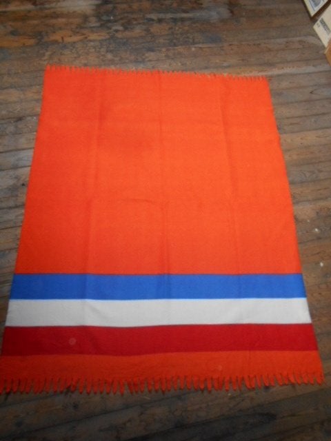 Fleece plaid 'Nederland'  / 2 stuks voor 5 €, Oranje, Ophalen of Verzenden, Zo goed als nieuw, Plaid