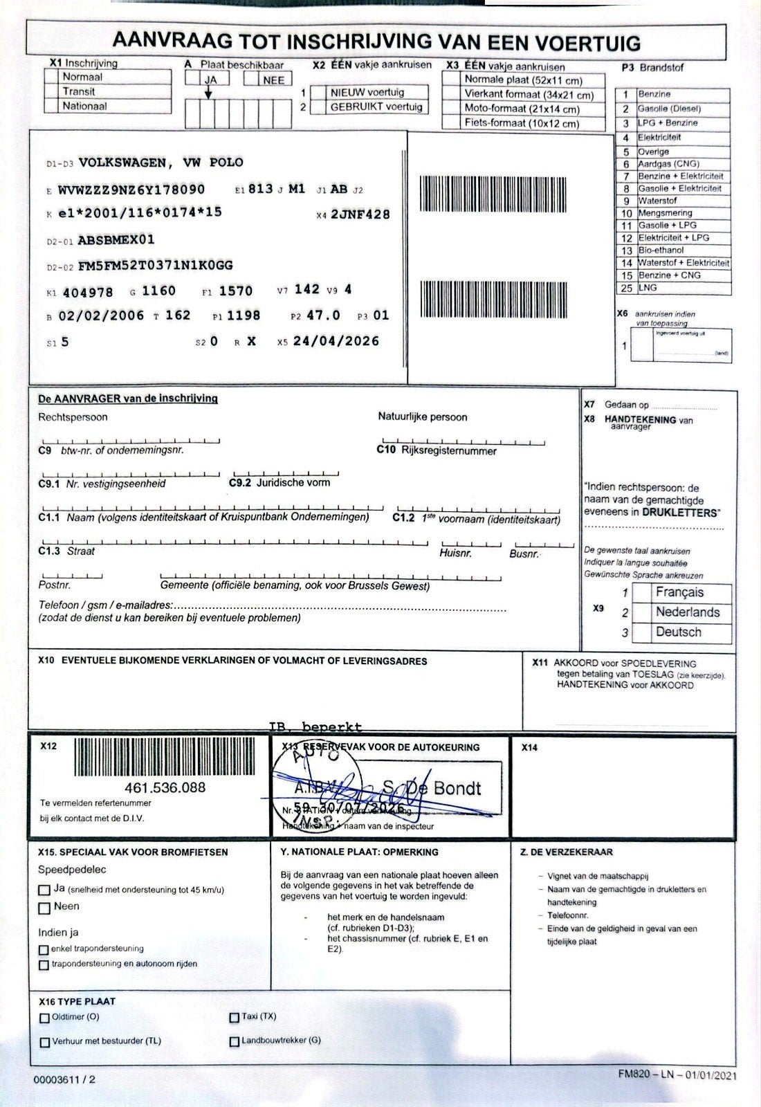 V.W POLO PRÊT À ÊTRE IMMATRICULÉ, Autos, Essence, Achat, Polo, Euro 4