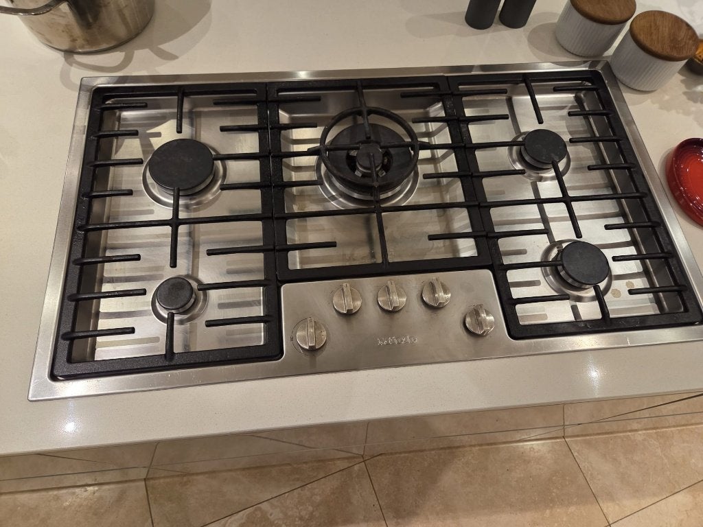 cuisinière à gaz Miele, Electroménager, Gaz, Encastré, Comme neuf, Enlèvement