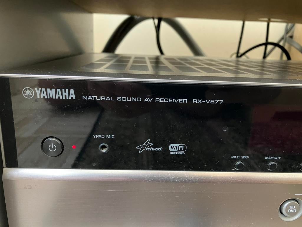 Yamaha RX-V577: Home cinema set voor een kleine beurs, Autres marques, Enlèvement, Utilisé, 70 watts ou plus