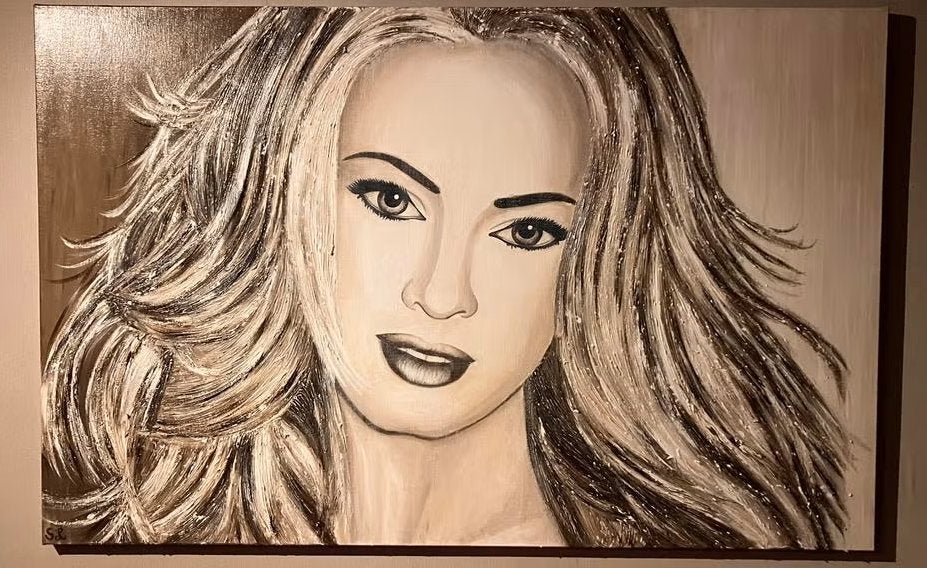 Schilderij op doek, Ophalen, Acrylverf, Doek, Portret of Personen