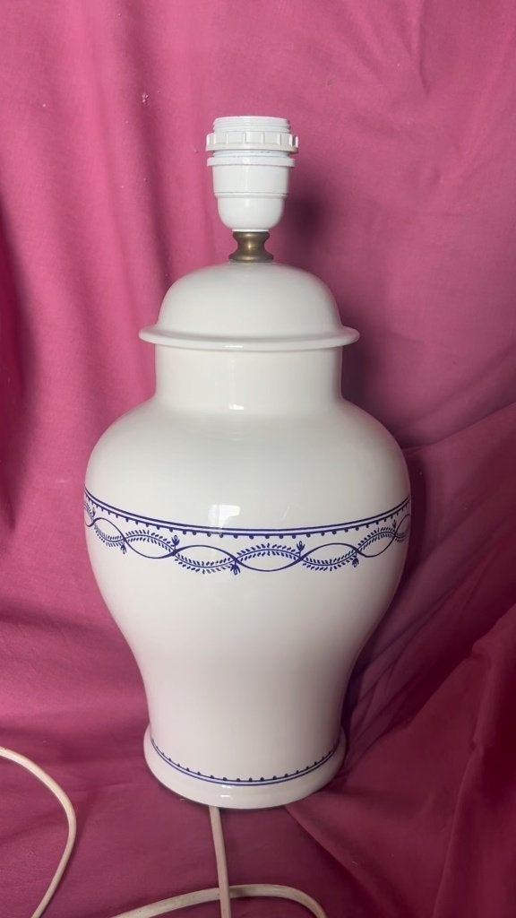 Pied de lampe vintage, création V. Pierre, Ophalen, Gebruikt