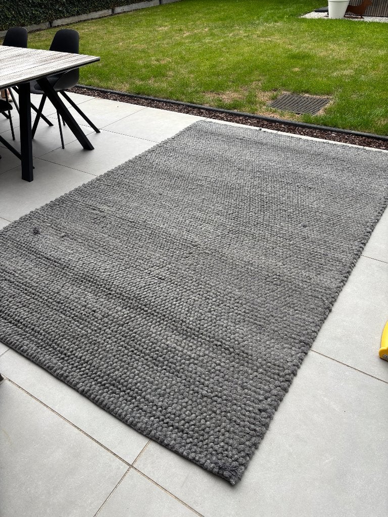 Vloerkleed HAY peas - grijs - 200x300, Ophalen, Gebruikt, 200 cm of meer, 200 cm of meer
