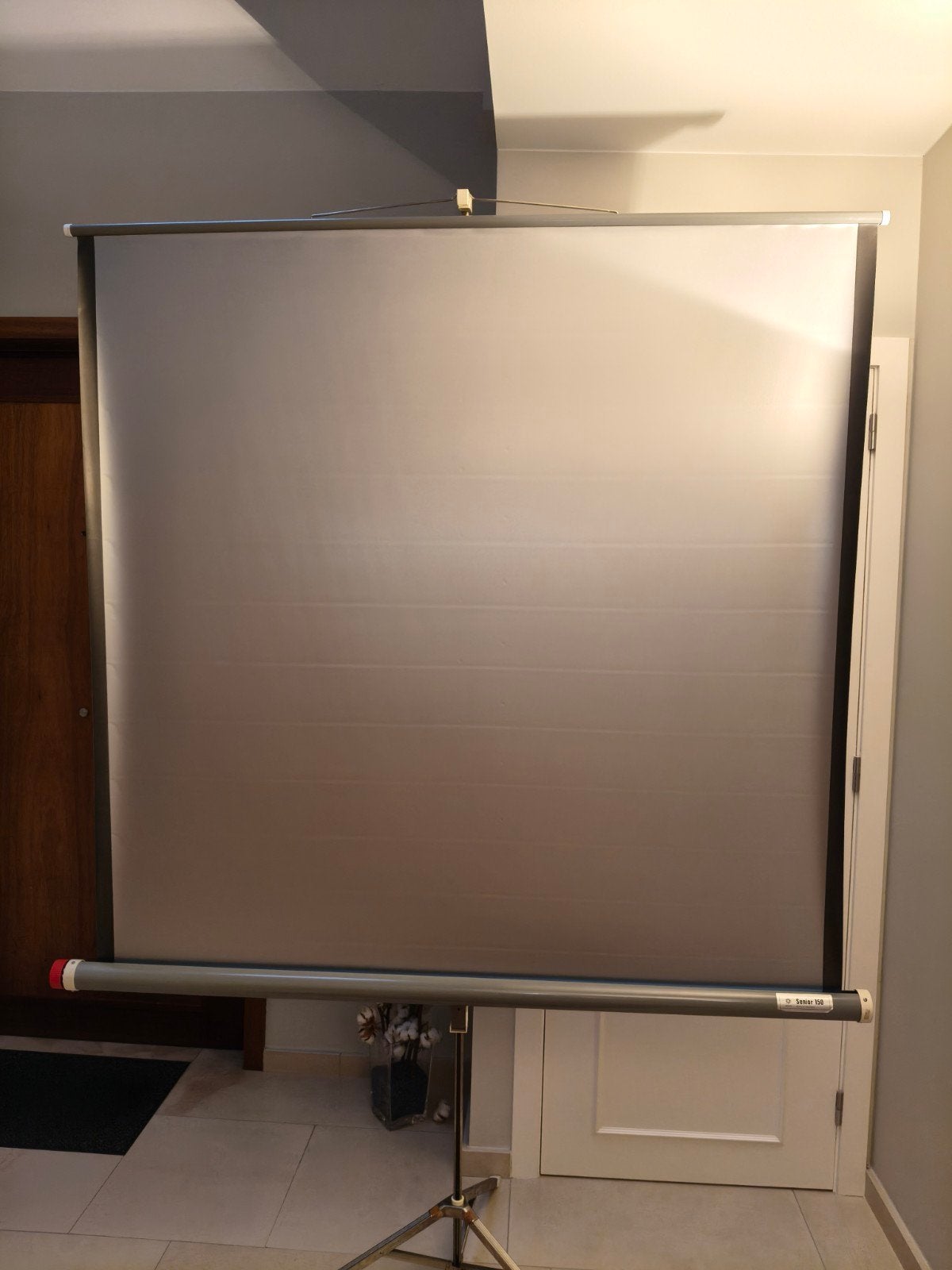 Projectiescherm 148 x 148 cm, Ophalen
