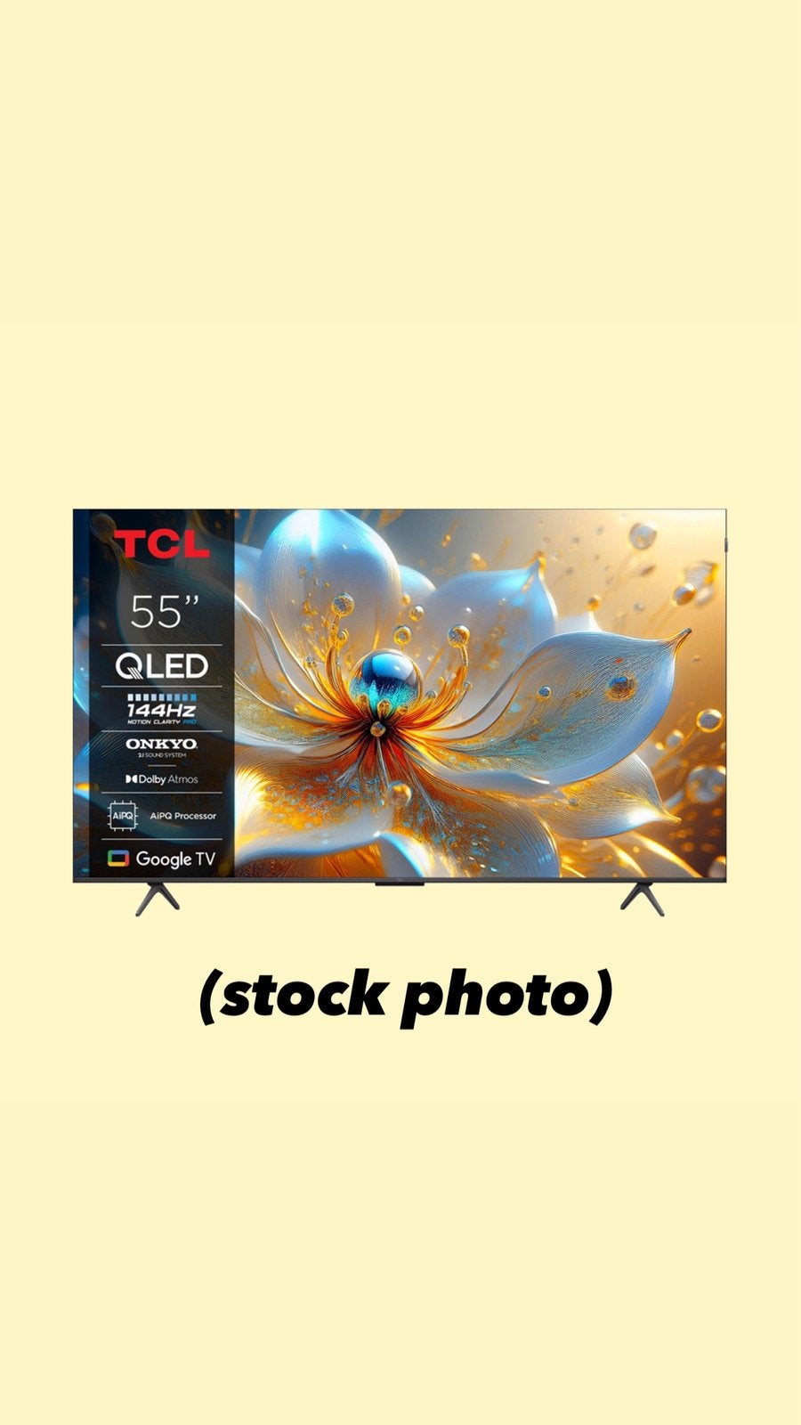NOUVEAU téléviseur TCL 55T8C 55 pouces 4K QLED 144 Hz (NEUF), Neuf, Autres marques, QLED, 120 Hz