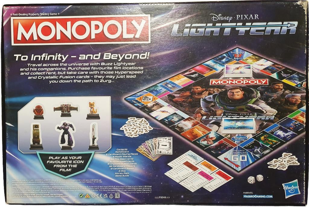 Monopoly - Disney - Lightyear Edition - English (Sealed), Hobby en Vrije tijd, Vijf spelers of meer, Verzenden, Nieuw, 1027 Newport Avenue, Pawtucket, RI 02861, United States