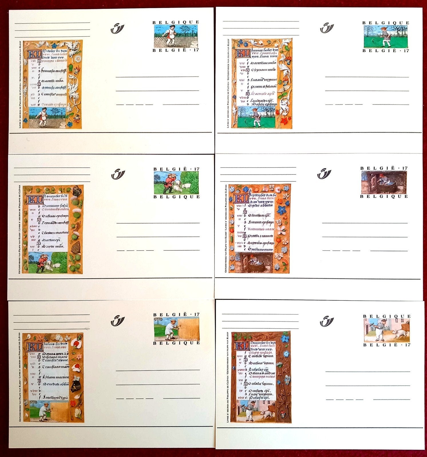 1997 Speciale ansichtkaarten - De 12 maanden BK54/65, Verzenden, Postfris, Postfris