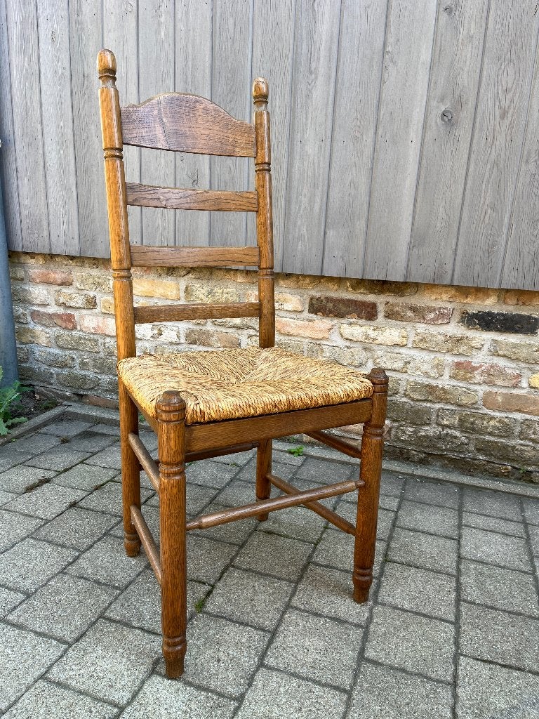 Vintage eiken knopstoelen, Ophalen