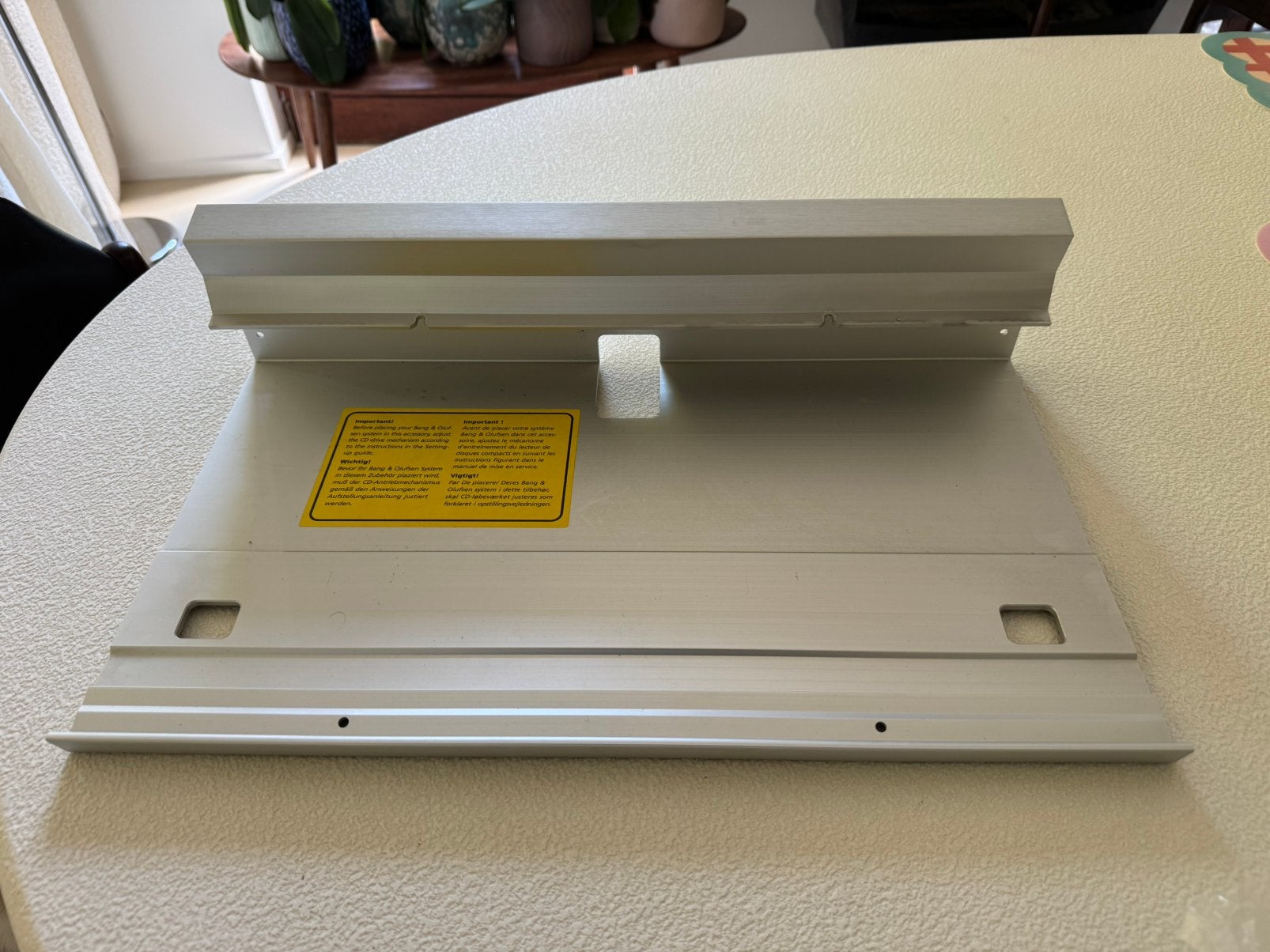 B&O - Bang & Olufsen - Beosound 9000 table support + screws, Enlèvement ou Envoi, Comme neuf