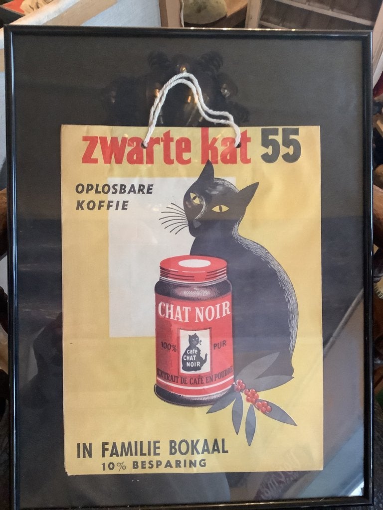 Koffie de zwarte kat 1955, Ophalen
