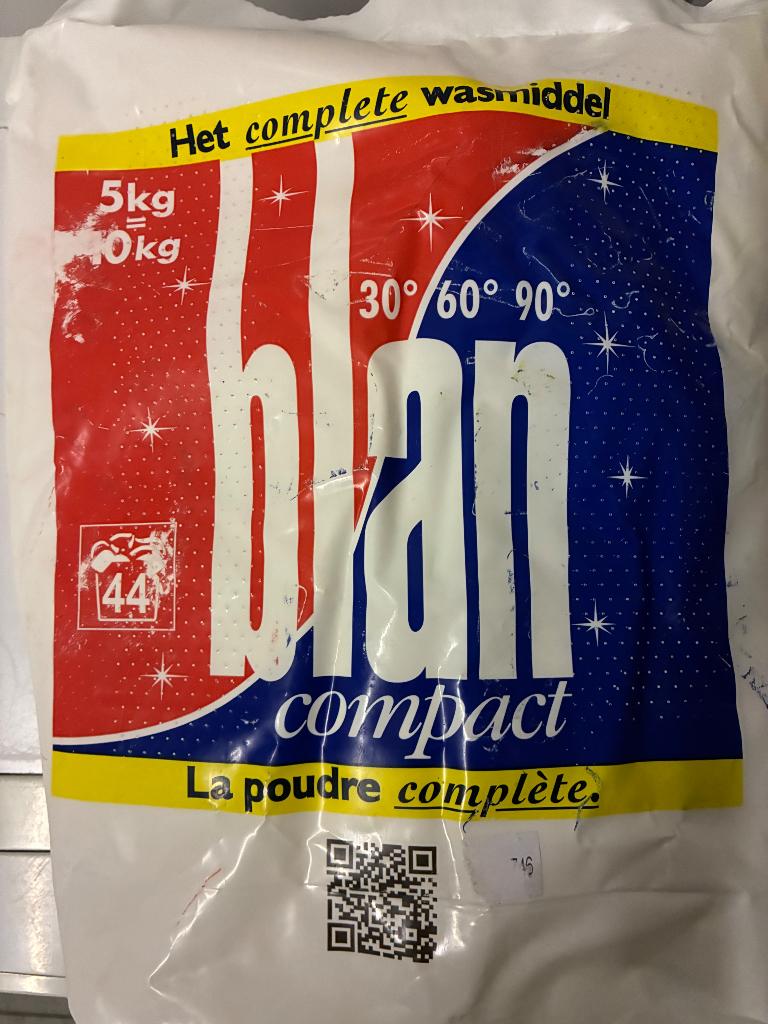 Blan waspoeder, Ophalen, Nieuw