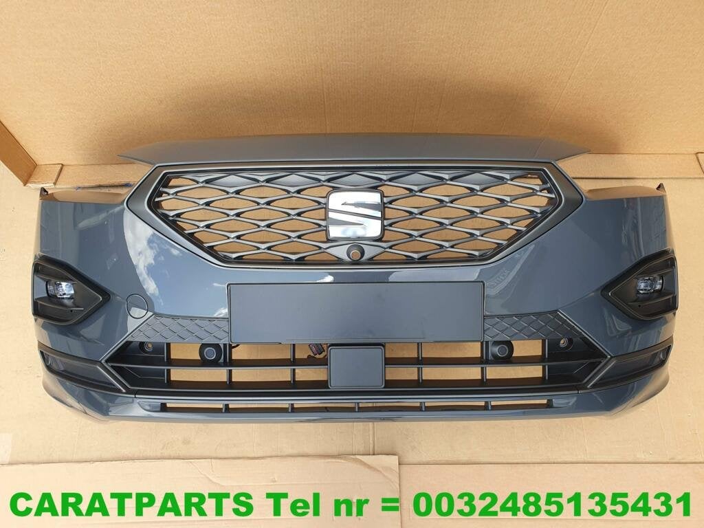 5FJ807217F FR bumper Tarraco FR Voorbumper C7Q Delphingrau, Auto-onderdelen, Carrosserie, Bumper, Voor, Gebruikt