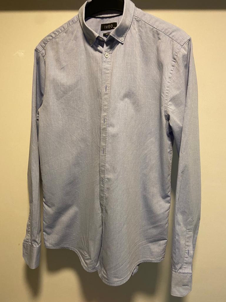 Hemd slim fit, Kleding | Heren, Overhemden, Ophalen, Zo goed als nieuw, Blauw, Halswijdte 38 (S) of kleiner