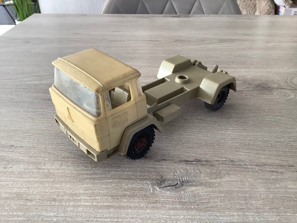Magirus-Deutz plastic vintage speelgoed vrachtwagen, Ophalen of Verzenden, Gebruikt