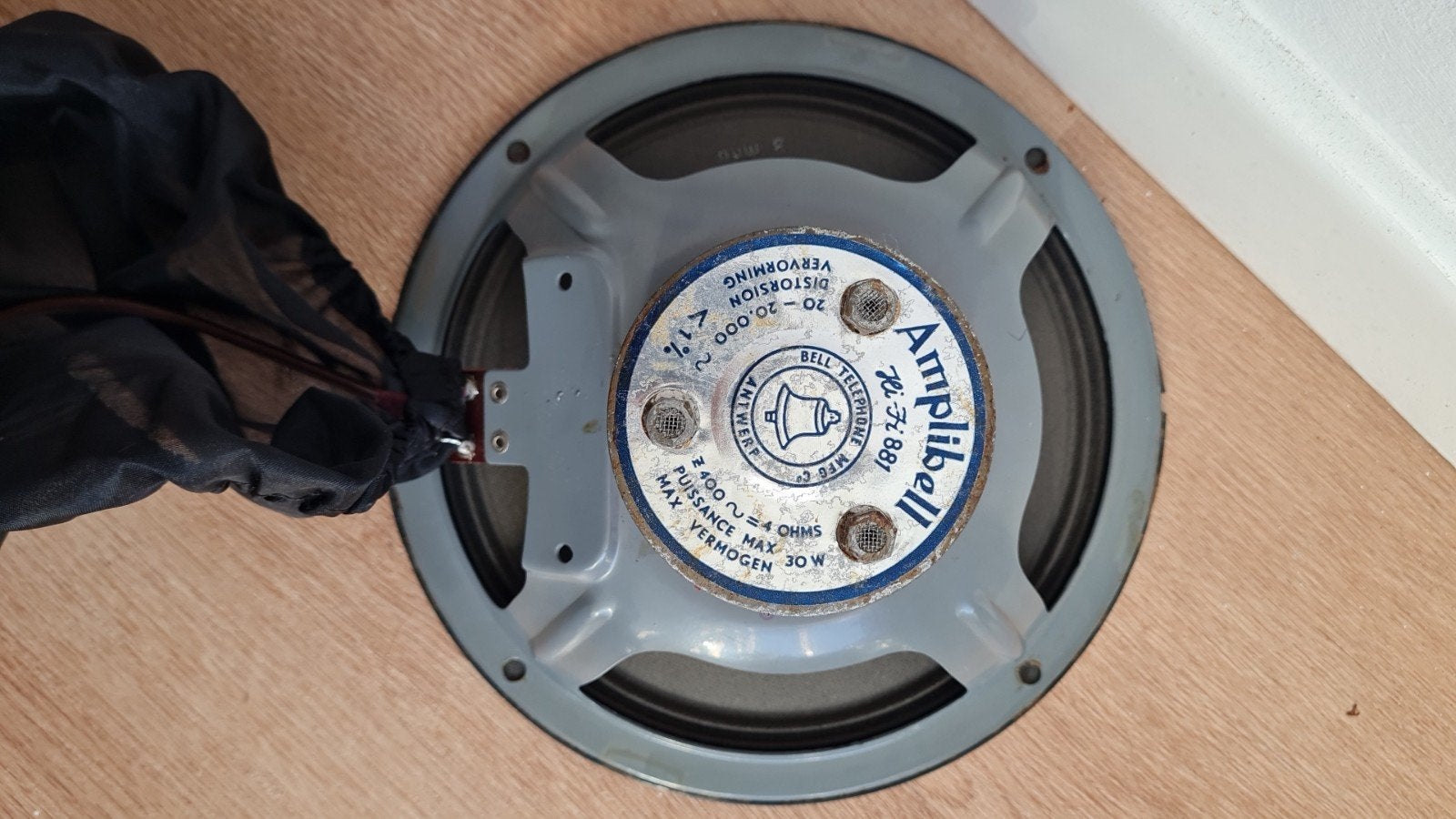 Amplibell HiFi 881 (full range driver 8,5") + kabel & hoesje, TV, Hi-fi & Vidéo, Autres marques, Moins de 60 watts, Enlèvement ou Envoi