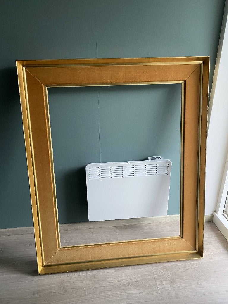 Vintage grote kader / lijst - 106,5cm x 126cm, Ophalen, Gebruikt, Schilderijlijst, 126 cm