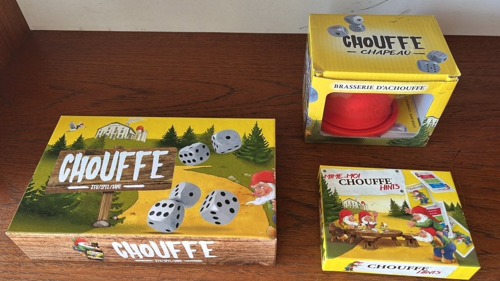 Pack de jeux La Chouffe — 3 jeux Chouffe originaux, Collections, Marques de bière, Envoi, Neuf, Autres types