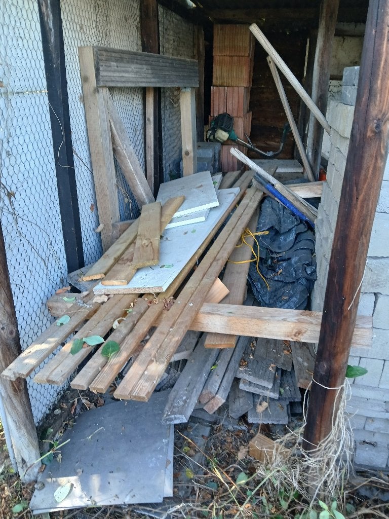 Gratis hout, 3 tot 6 m³, Ophalen, Overige houtsoorten, Blokken