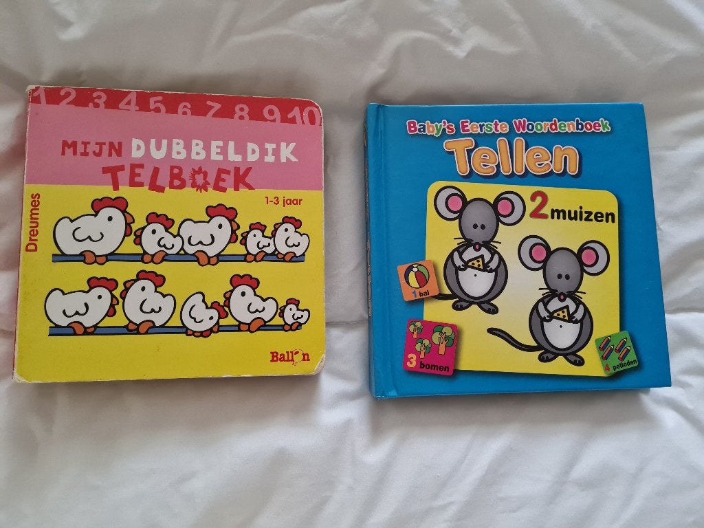 boek - 2 boekjes: tellen - mijn dubbeldik telboek, Enlèvement ou Envoi
