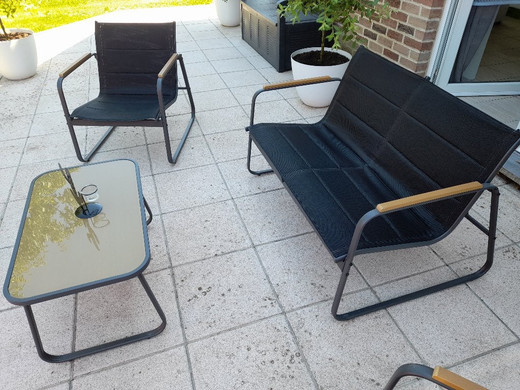 Ensemble salon de jardin exterieur., Jardin & Terrasse, Enlèvement, Utilisé, 4 places, Salons de jardin