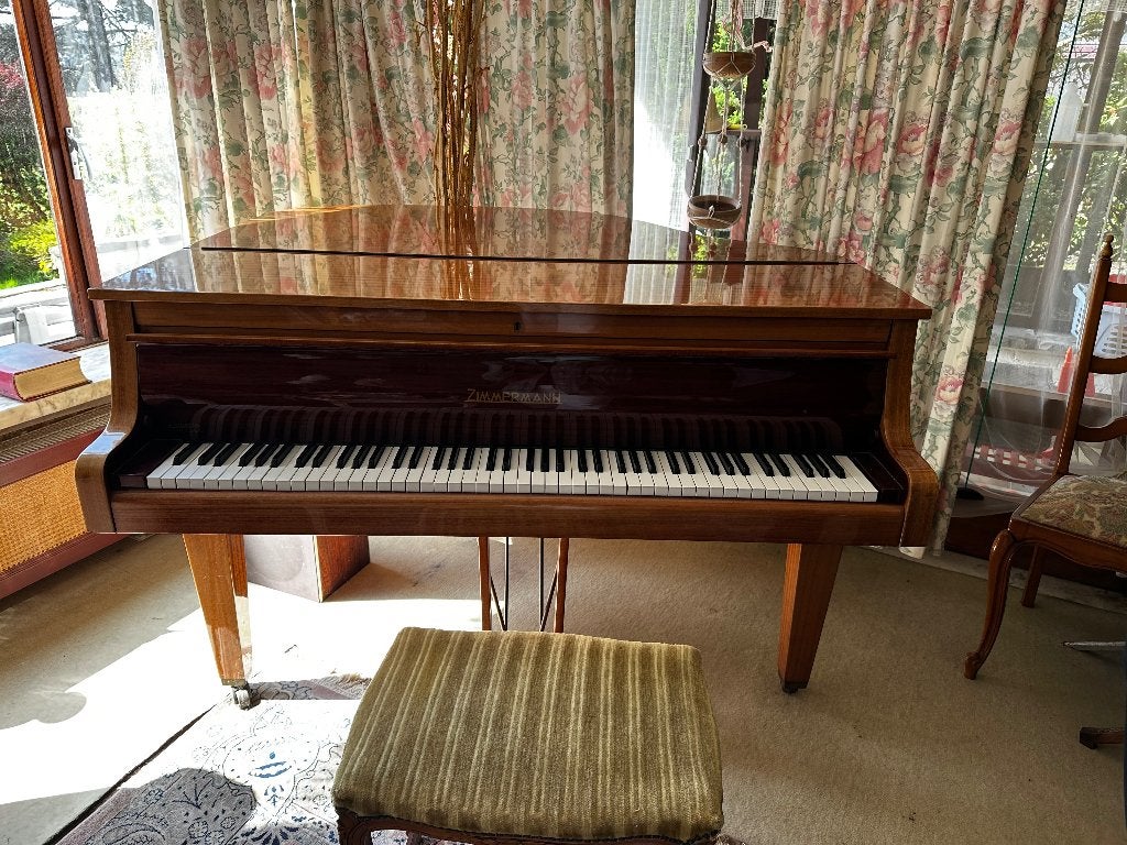 Zimmermann babyvleugel piano, Enlèvement, Utilisé, Brun, Piano