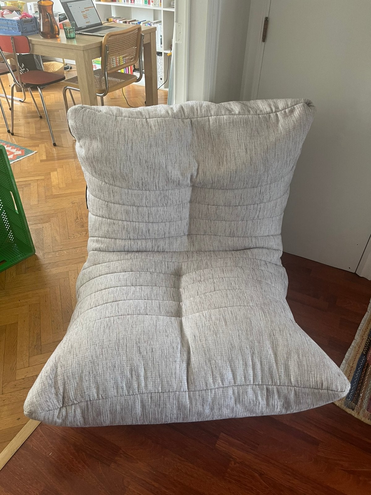 Pouf look Togo de la marque Ambient Lounge, Enlèvement, Comme neuf, Pouf