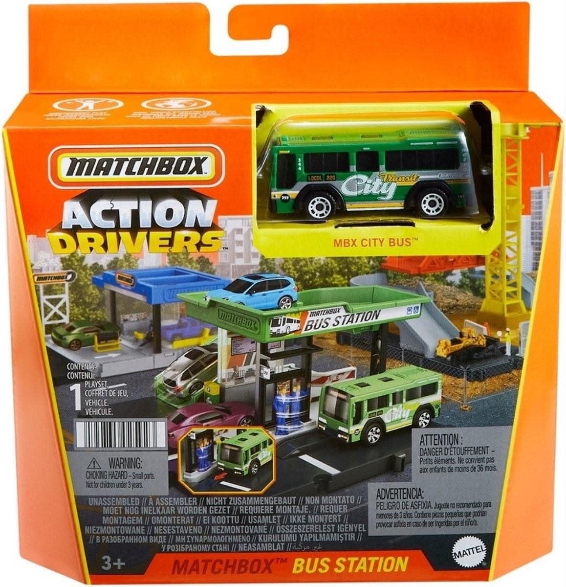 matchbox Action Drivers Bus Station, Ophalen of Verzenden, Nieuw, Auto