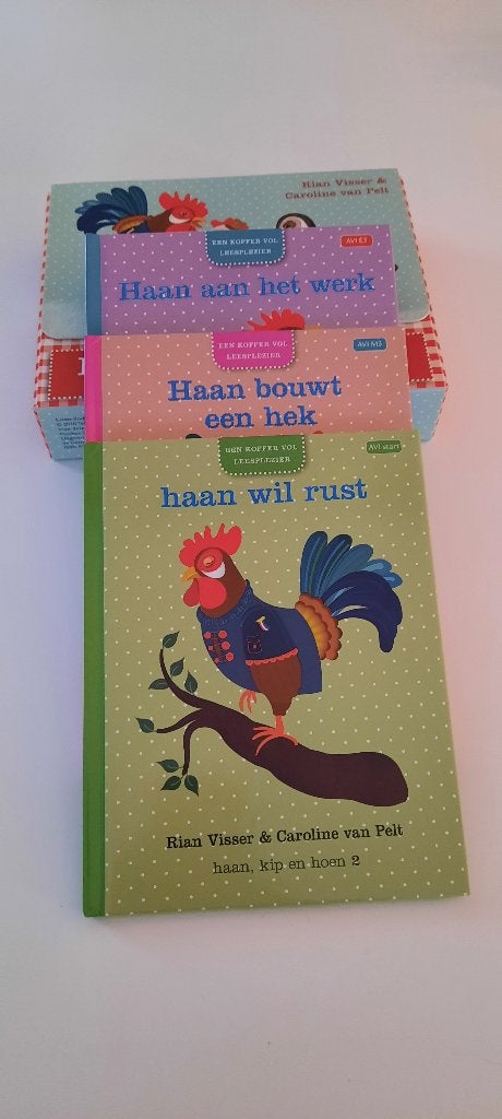 3 AVI leesboekjes Haan, kip en hoen, Boeken, Ophalen of Verzenden, Zo goed als nieuw, Fictie algemeen