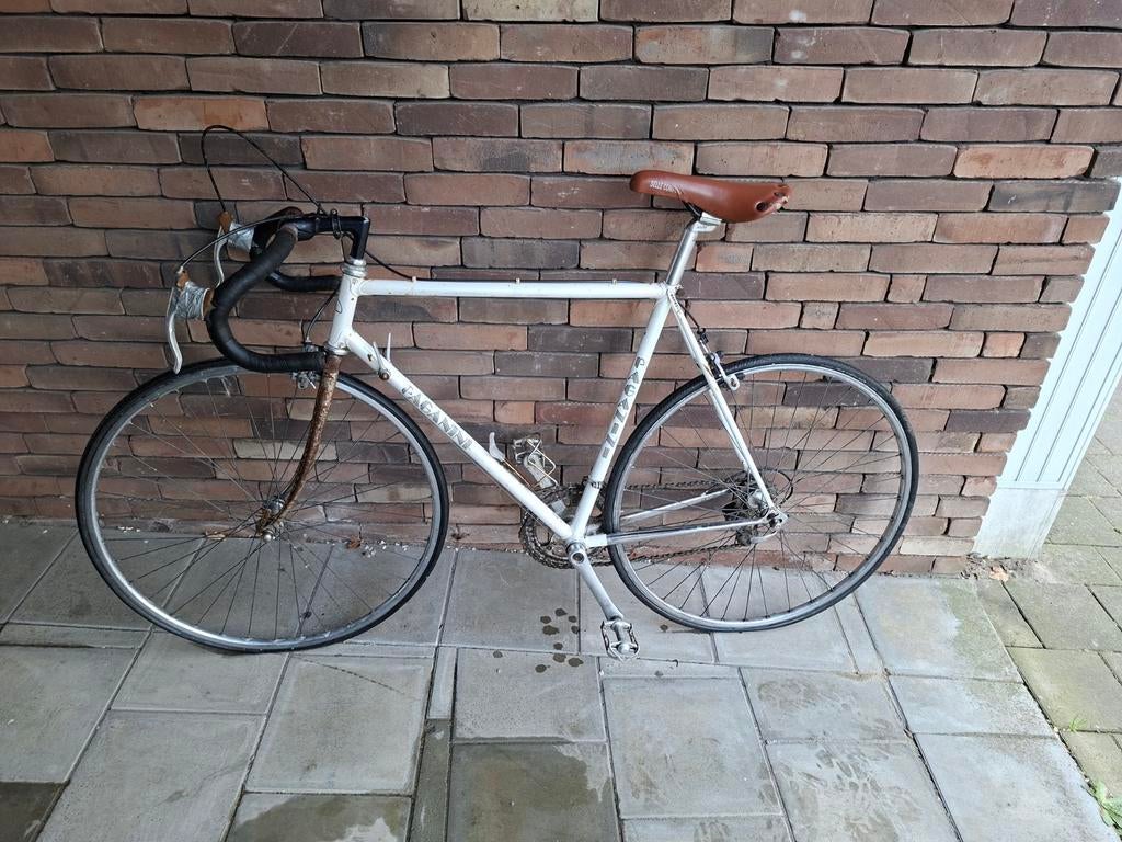 Retro koersfiets, Fietsen en Brommers, Gebruikt, Staal, 15 tot 20 versnellingen, Ophalen