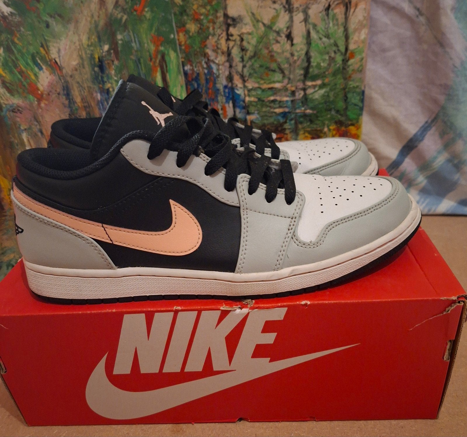 Nike Air Jordan Low Grey Fog Bleached  MAAT 45½, Kleding | Heren, Schoenen, Overige kleuren, Ophalen of Verzenden, Zo goed als nieuw