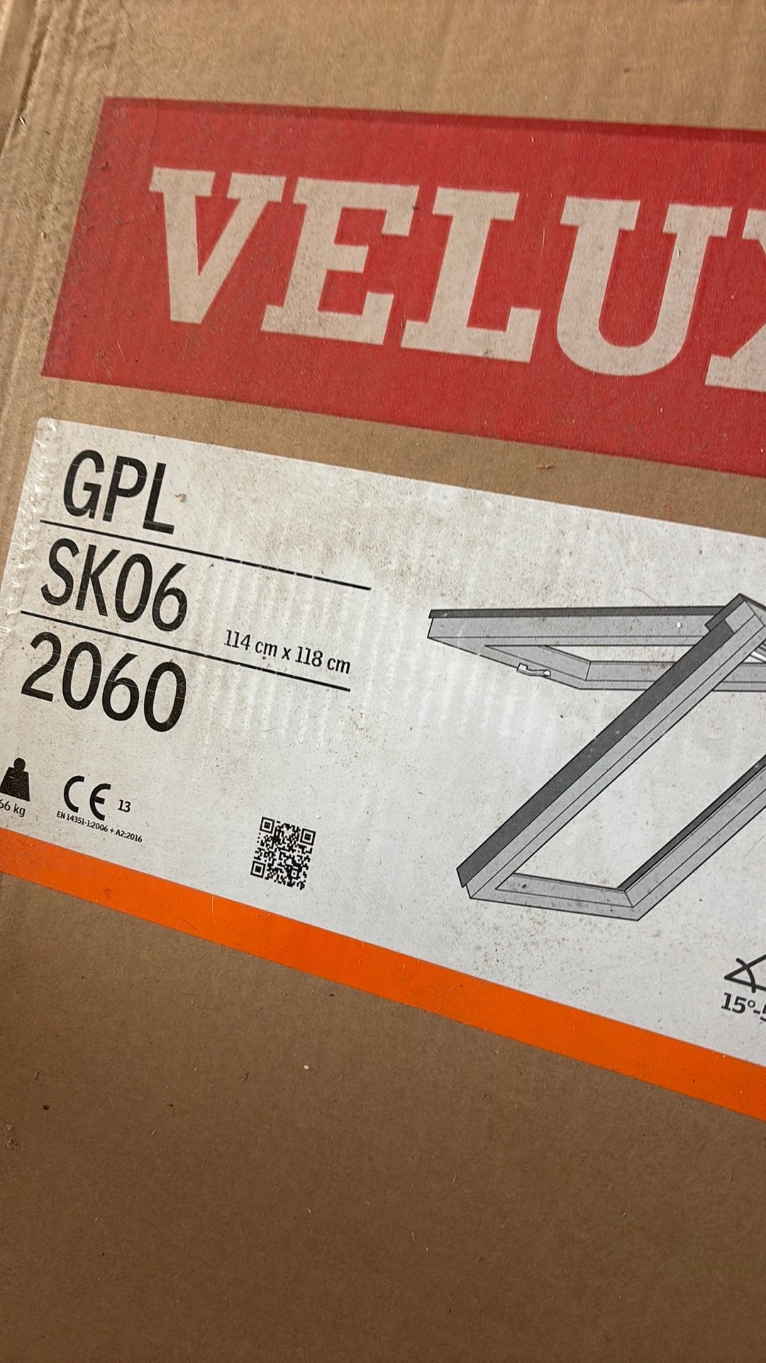 Velux GPL SK06 2060, Bricolage & Construction, Double vitrage, Lucarne, Comme neuf, Enlèvement