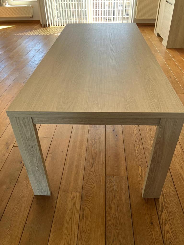 Eettafel 220x95x77, Huis en Inrichting, Ophalen, 200 cm of meer, 50 tot 100 cm, Zo goed als nieuw