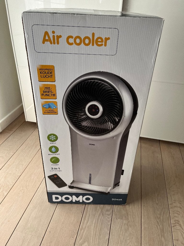 Air cooler DOMO zo goed als nieuw, Electroménager, Ventilateurs, Enlèvement, Ventilateur avec télécommande, Comme neuf, Autre